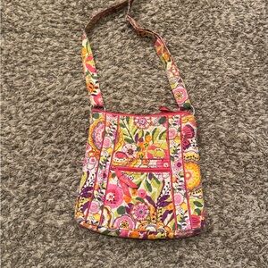 Vera Bradley Floral Cotton Hipster Crossbody Purse